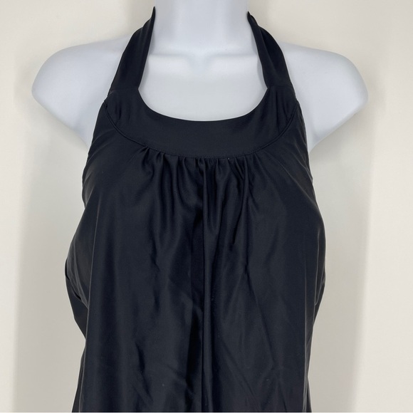 BLOUSY TANKINI, MATTE BLACK - Picture 5 of 7